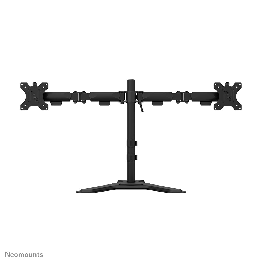 Neomounts DS45-600BL2 – Monitor-Tischständer – 2 Monitore – 10–32" – VESA 75×75/100×100 mm – bis 6 kg/Monitor