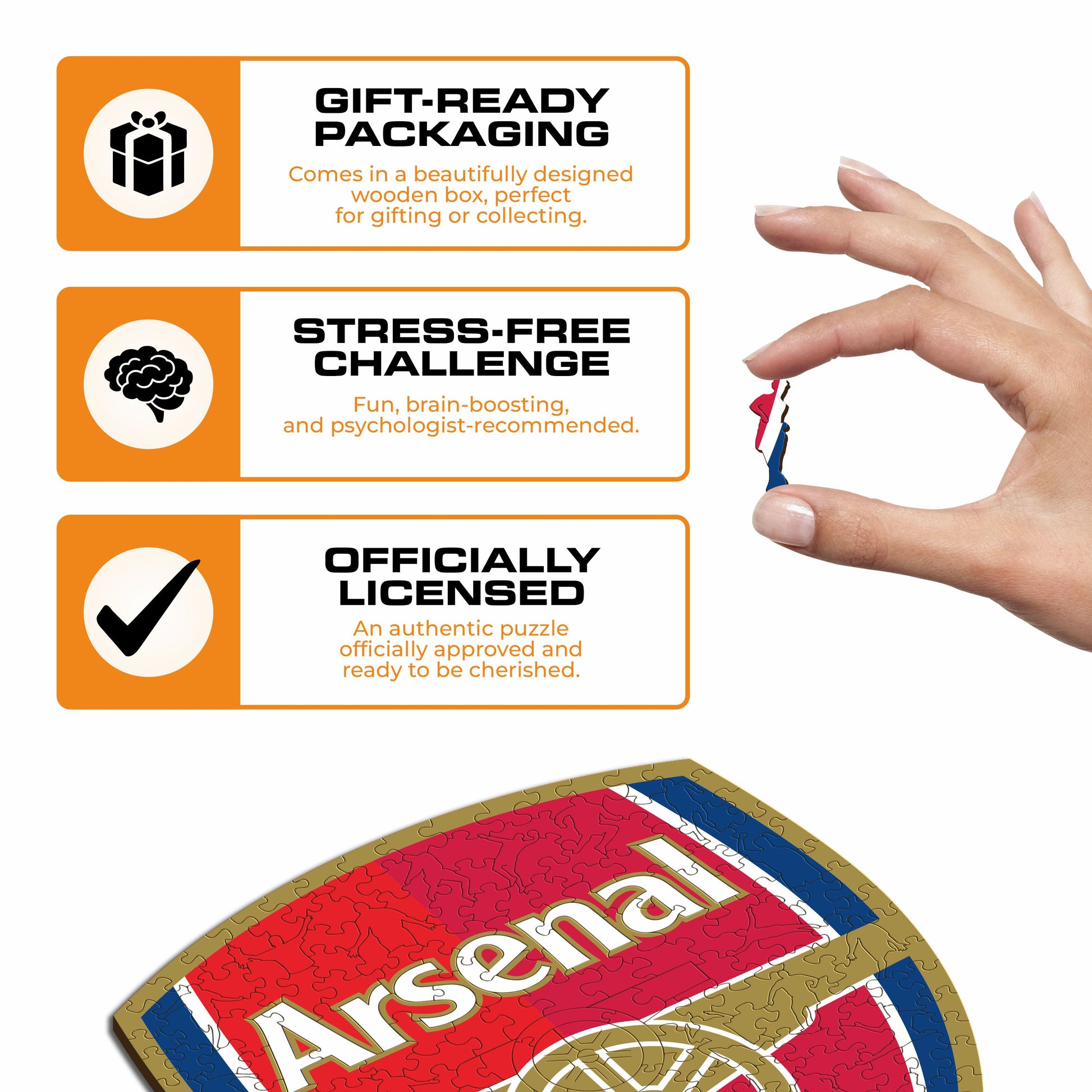 Iconic Puzzles Arsenal FC - Logo – Logikspiel, ab 10 Jahren
