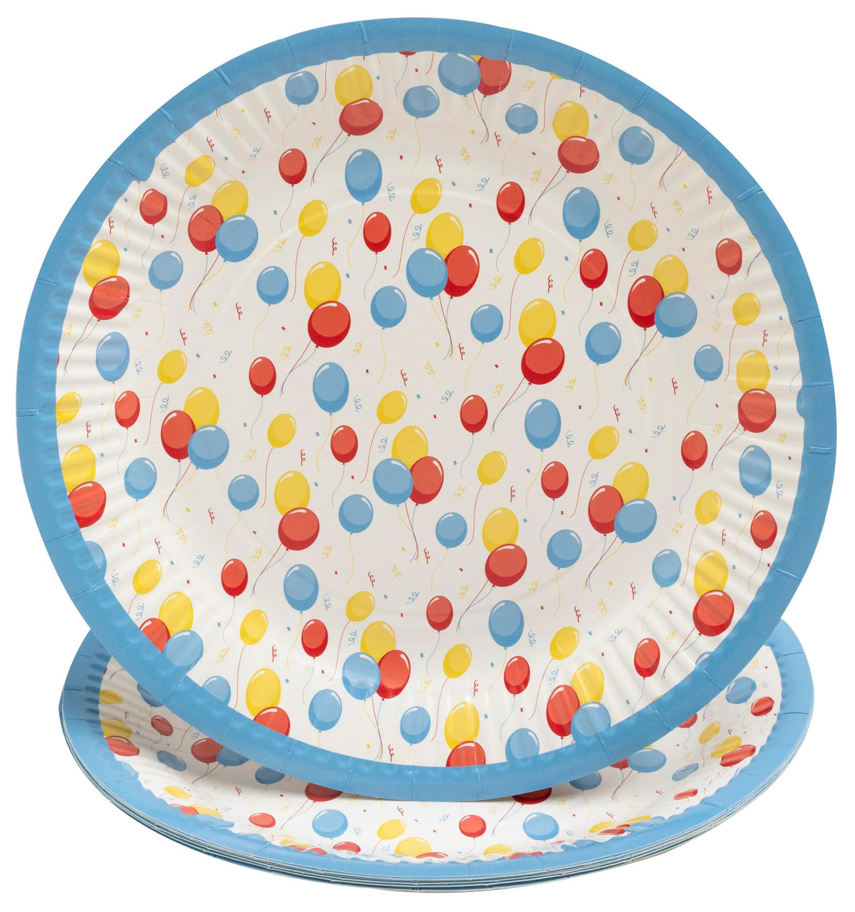 PRONAPPE Teller, Papier/Karton, Rund – Ø 23 cm, Mehrfarbig – FSC – 10 Stk.