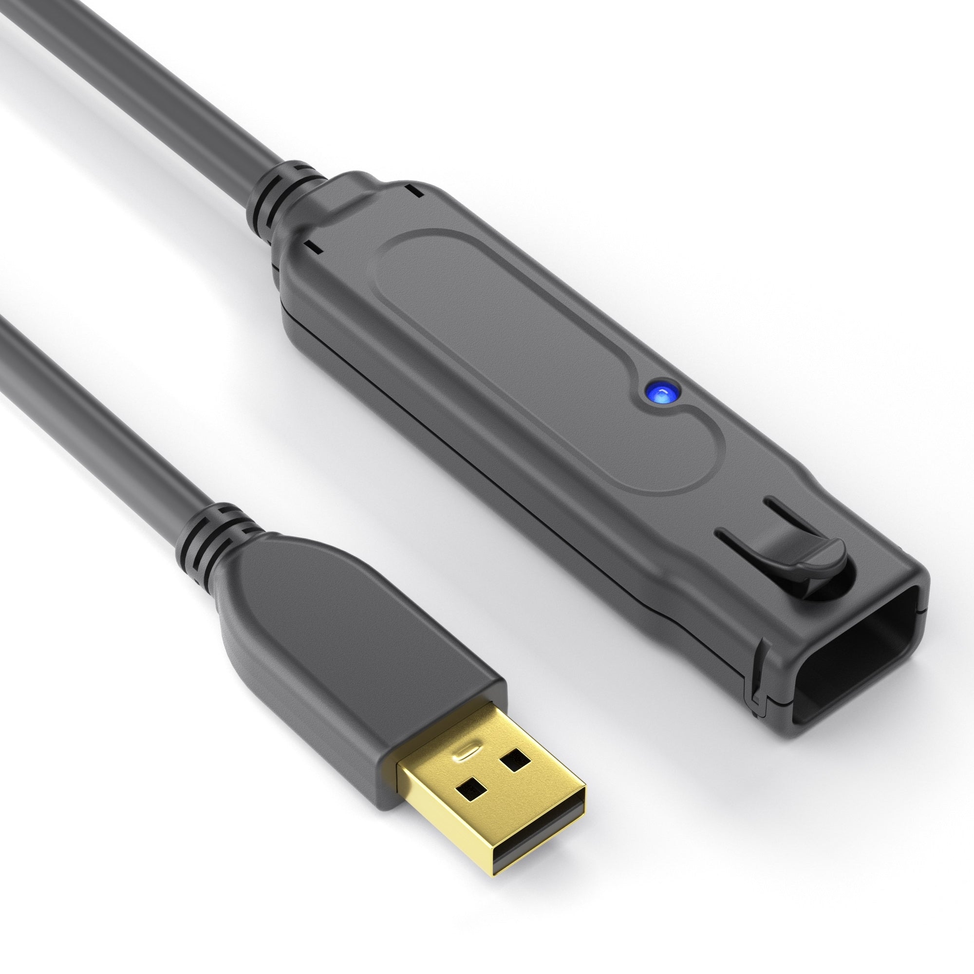 PureLink USB-A Verlängerungskabel (Stecker auf Buchse) – USB 2.0 (480 Mbit/s) – 12 m – Aktiv, kaskadierbar
