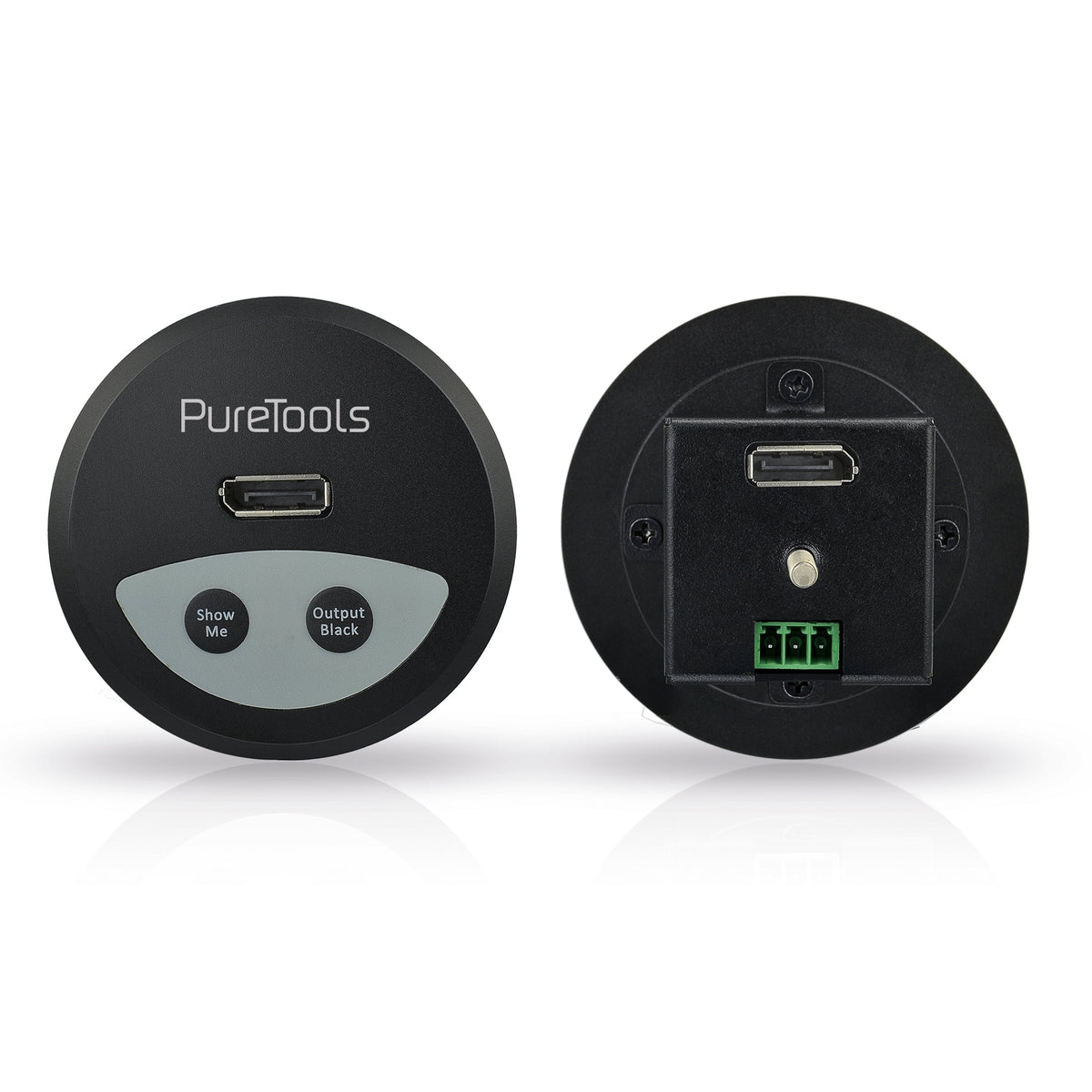 PureTools PT-IFP-DP – Wandplatte, 1× DisplayPort, für PT-PSW21, PT-PSW41H, Schwarz