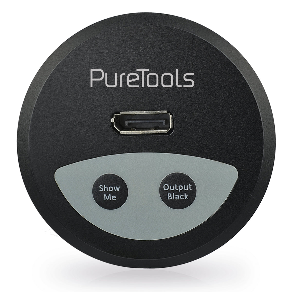 PureTools PT-IFP-DP – Wandplatte, 1× DisplayPort, für PT-PSW21, PT-PSW41H, Schwarz