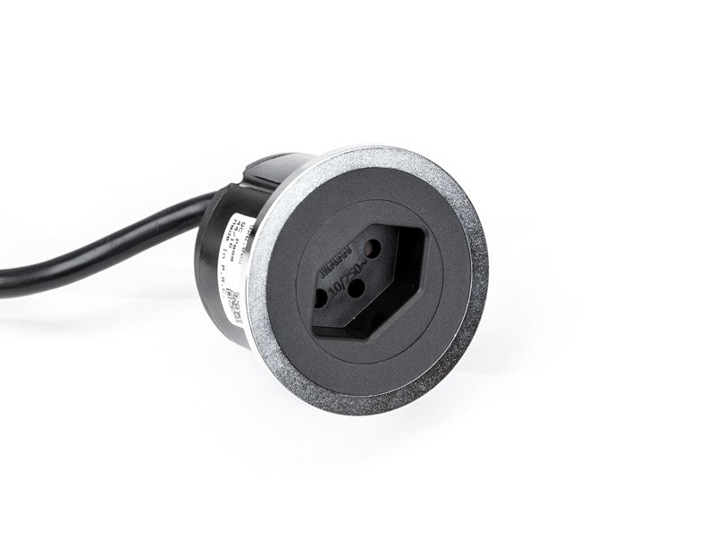 Bachmann PIX Einbausteckdosenleiste, 1×T13, Einbau, Eingang T13, 2 m – Schwarz