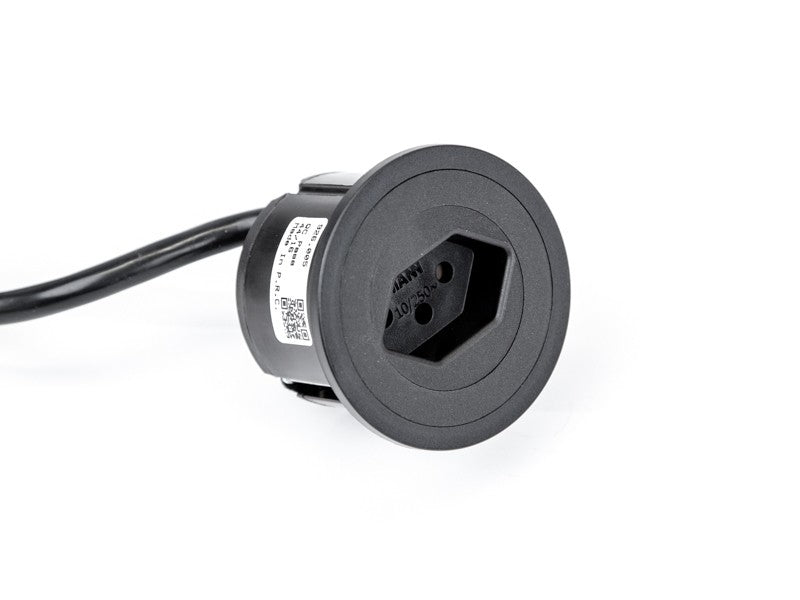 Bachmann PIX Einbausteckdosenleiste, 1×T13, Einbau, Eingang T13, 2 m – Schwarz
