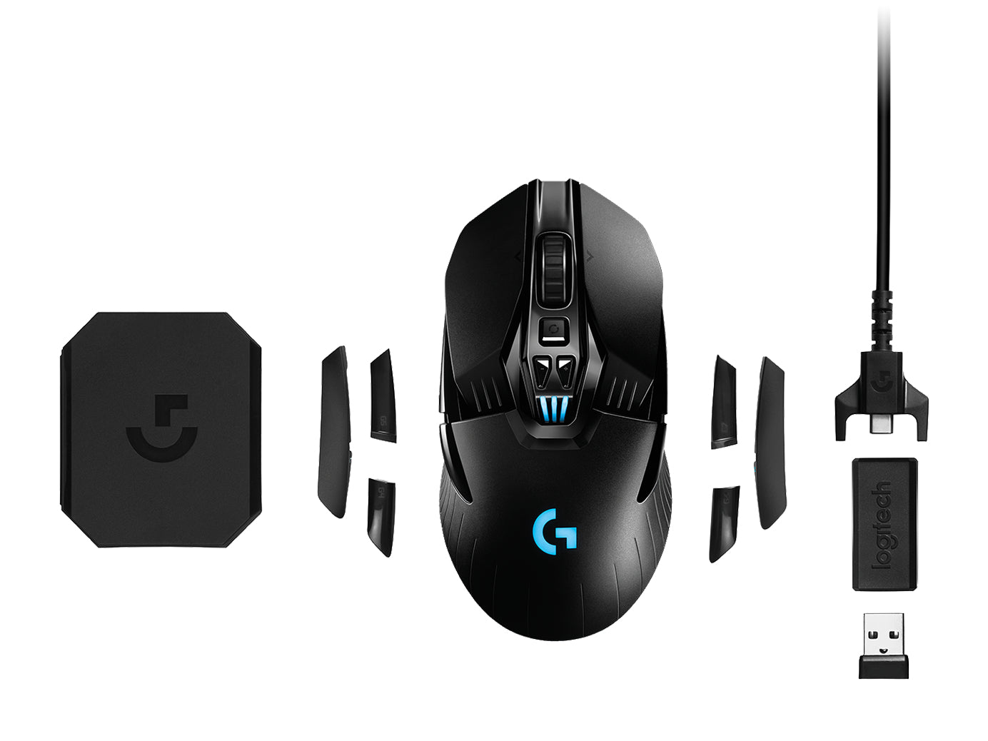 Logitech G G903 LIGHTSPEED – Gaming-Maus – Kabellos (2,4 GHz), 25600 DPI, RGB-Beleuchtung, beidhändig