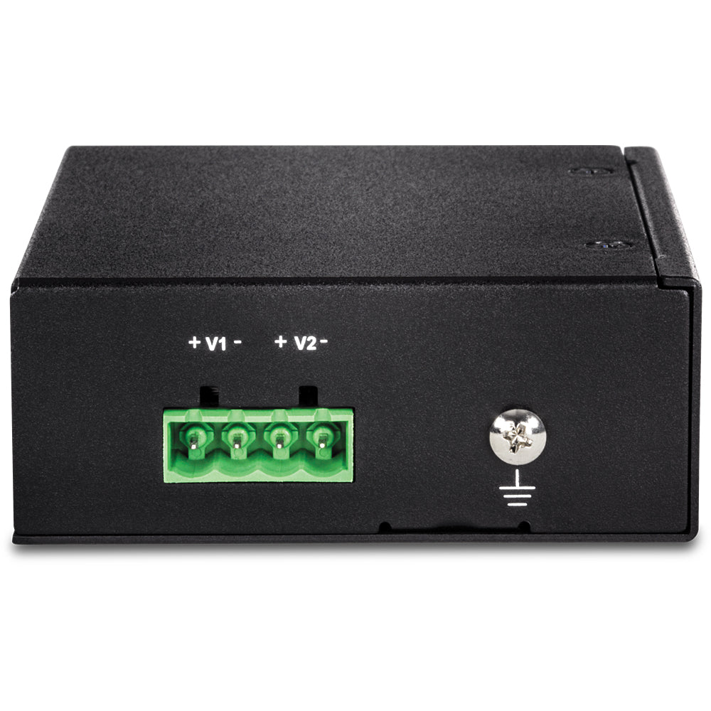 TRENDnet TI-PE50 – Netzwerk-Switch – 4×GbE, 1×Fast Ethernet, PoE+ 90 W, DIN-Rail, IP30