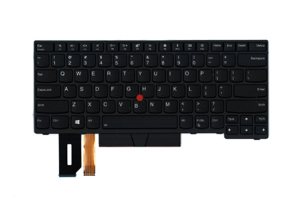 Lenovo Notebook-Ersatztastatur – QWERTY (Nordic) – schwarz – für ThinkPad T480s