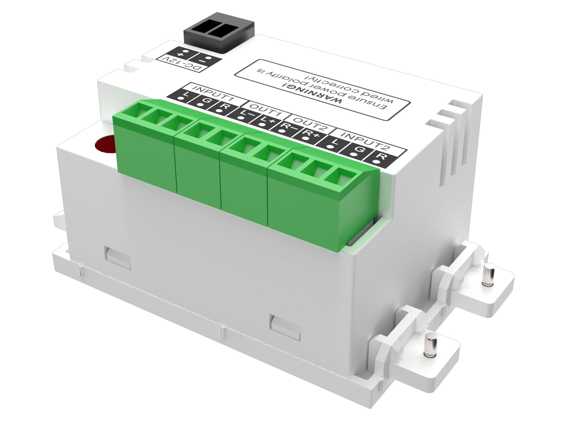 Vision TC3 – Stereo-Vollverstärker, 2×25 W (8 Ω), L/R Ein/Aus, DC 12 V, Weiss