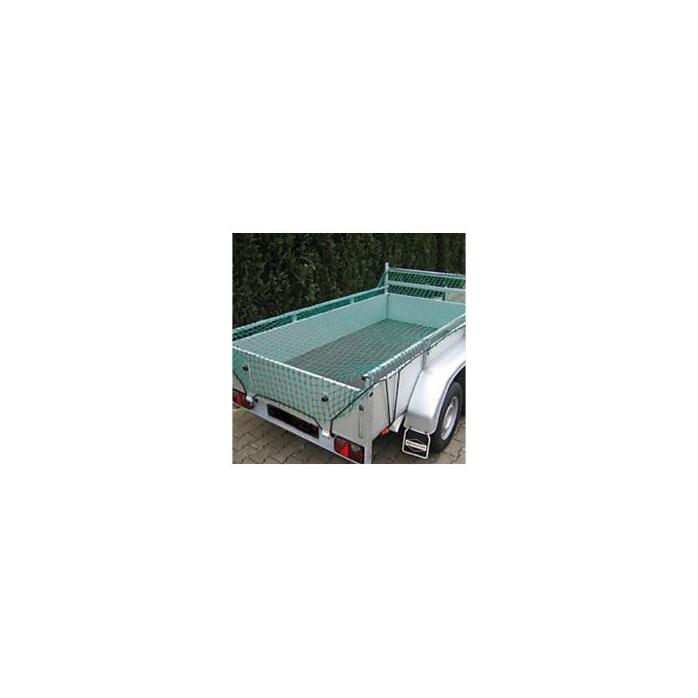 Zurrfix Abdecknetz 3 mm Maschenweite 45 mm – Grün, 2,5 × 2,5 m, mit Seil