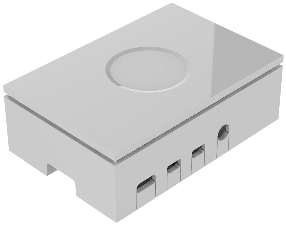 Raspberry Pi Gehäuse – für Raspberry Pi 4 B, Weiss, ABS, 93×62×30 mm