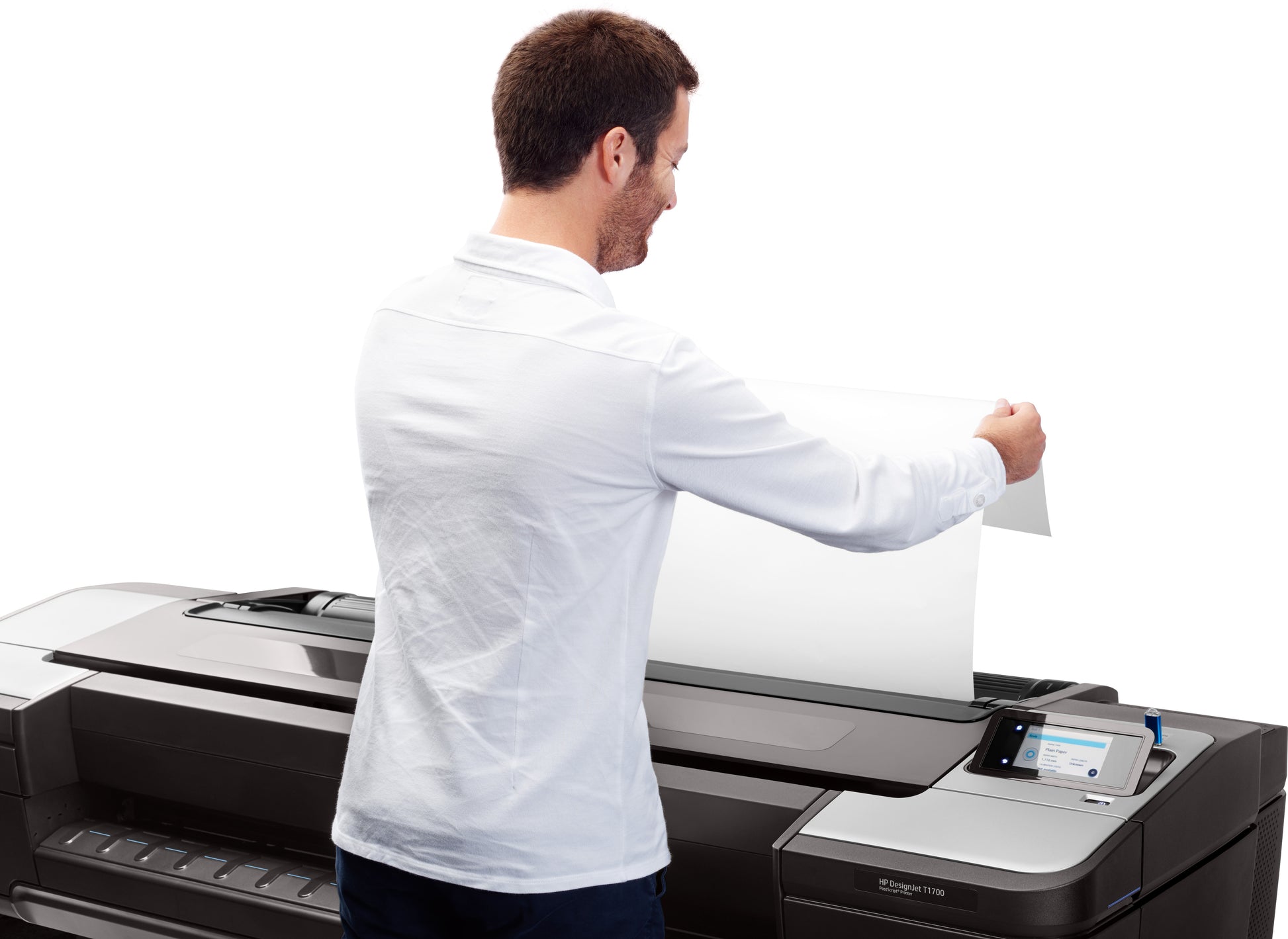 HP DesignJet T1700 – Grossformat-Plotter, 44" (1118 mm), A0, LAN, WLAN, PostScript