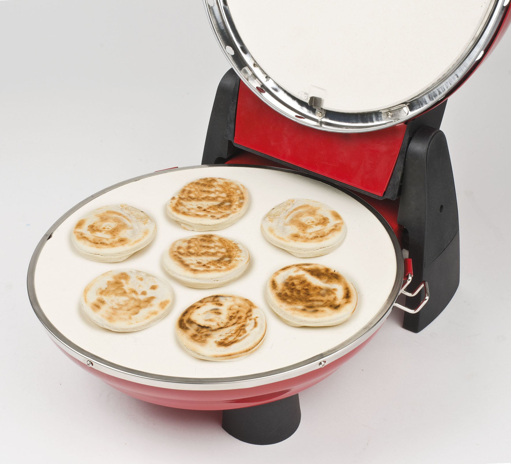 G3 Ferrari Pizzaofen Napoletana G1003202 – 1 Pizza, Ø 31 cm, 1200 W – schwarz/rot