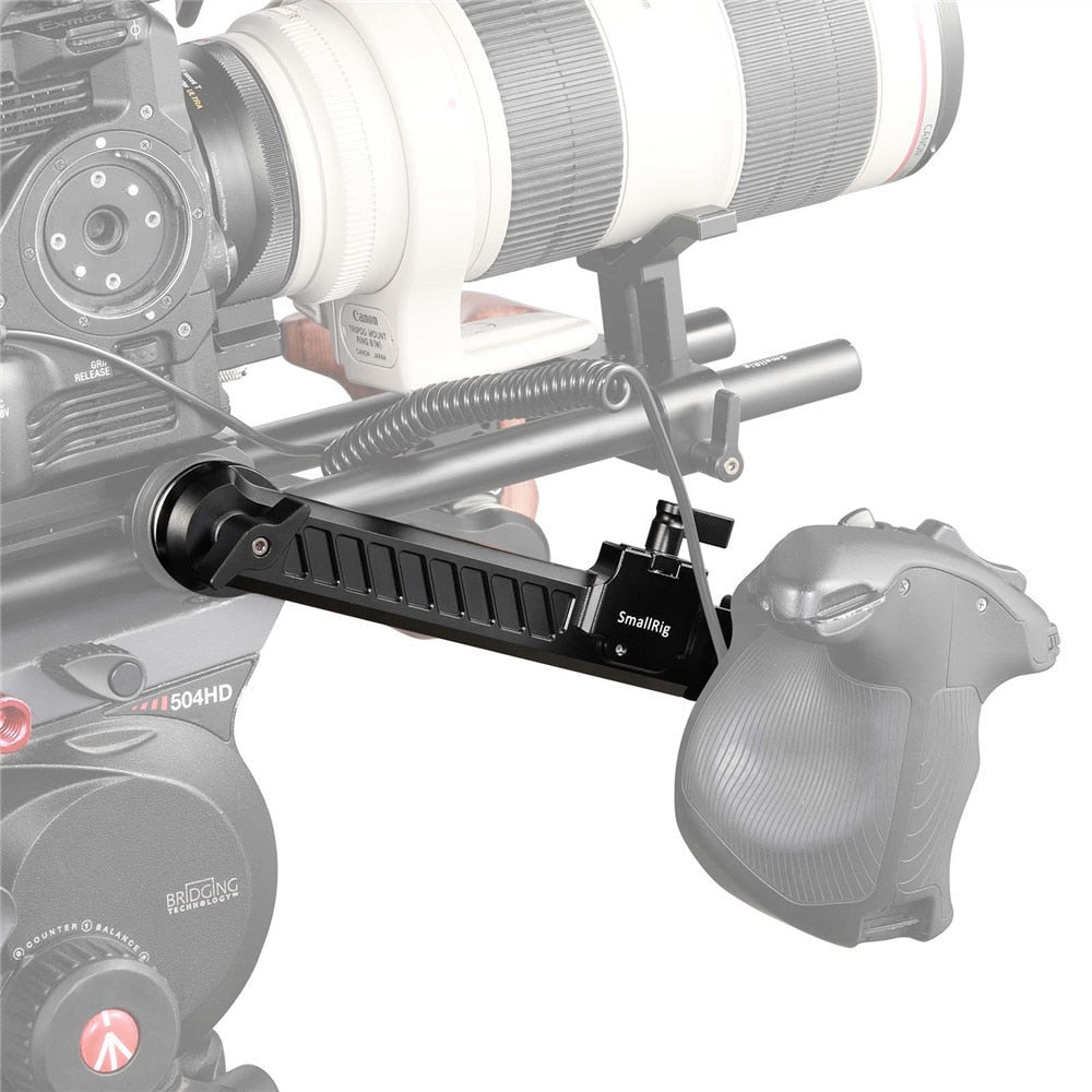 SmallRig 1870 Erweiterungsarm – 203 × 50 × 35 mm, Aluminium – für Geräte mit ARRI-Rosette – Schwarz/Silber
