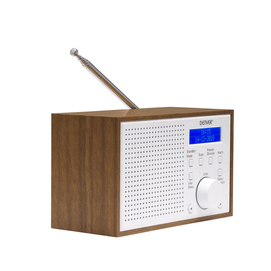 Denver DAB-46W – Internetradio, DAB+/UKW, Bluetooth – Weiss