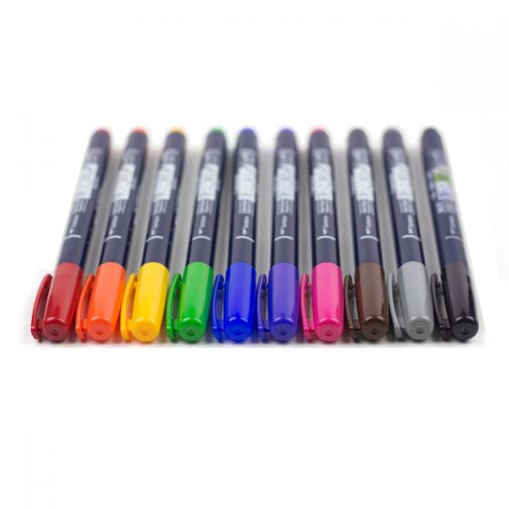 Tombow Brush Pen Fudenosuke, 10 Stk.