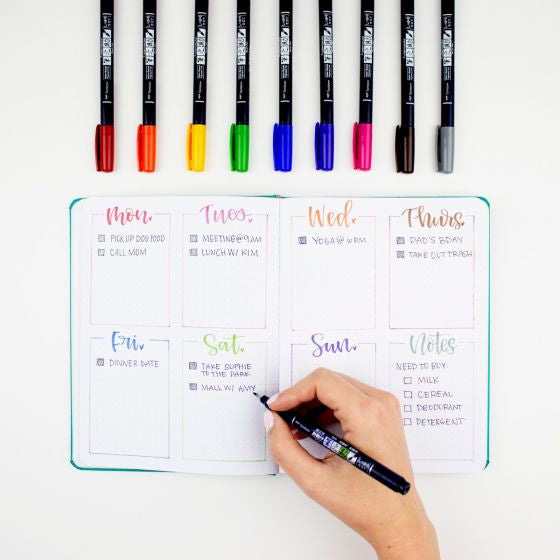 Tombow Brush Pen Fudenosuke, 10 Stk.