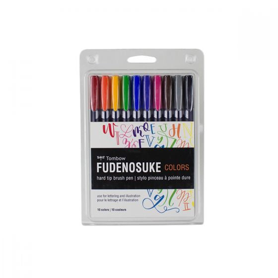 Tombow Brush Pen Fudenosuke, 10 Stk.