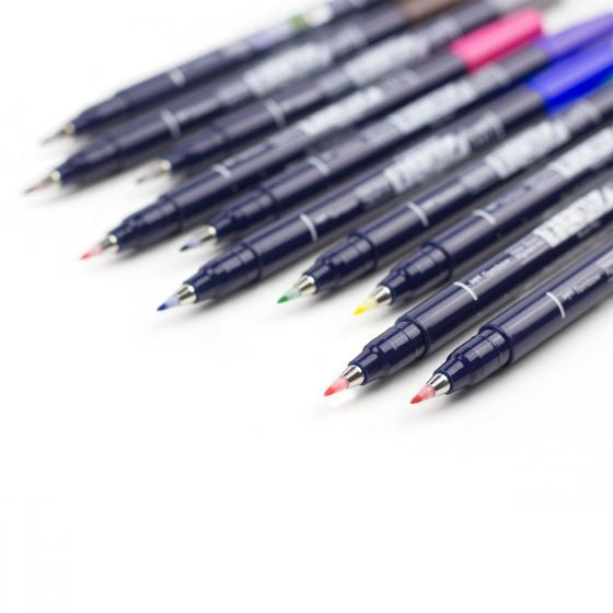 Tombow Brush Pen Fudenosuke, 10 Stk.