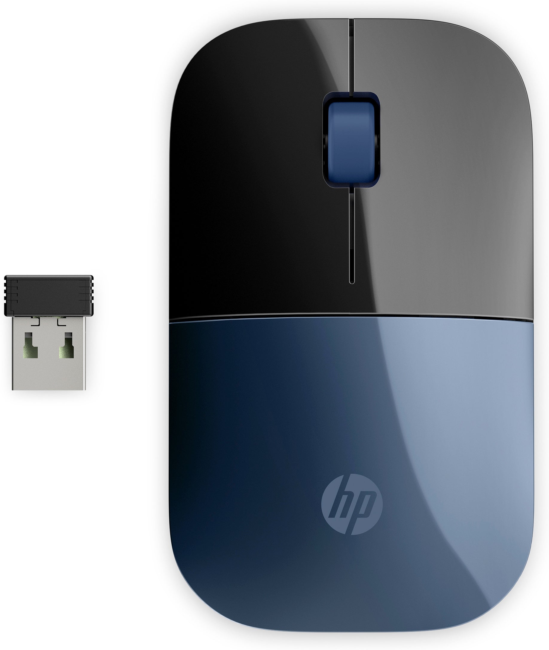 HP Z3700 – Maus – Kabellos (2,4 GHz), 1200 DPI, Schwarz/Blau