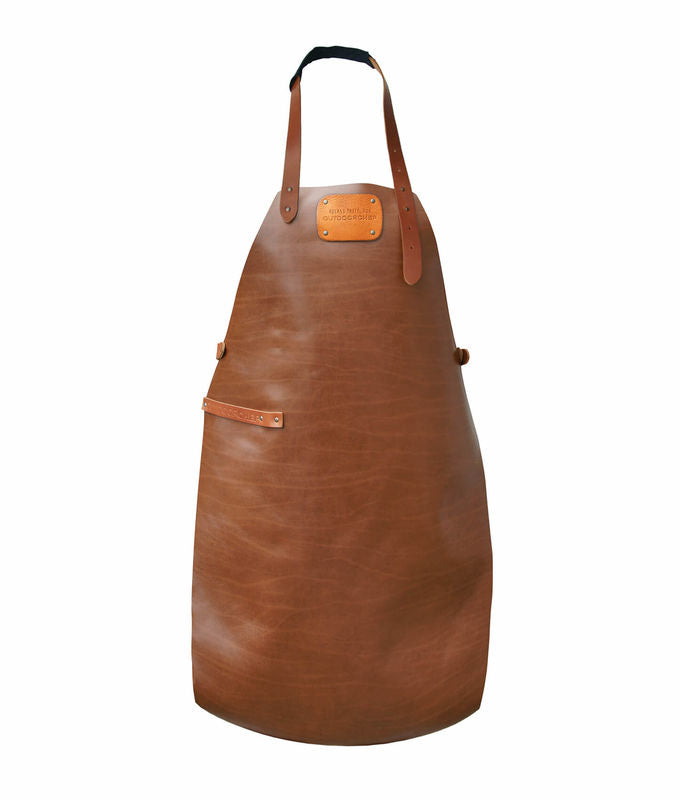 OUTDOORCHEF Grillschürze Trettl – Echtes Leder, Braun