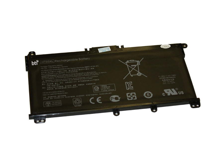 BTI Notebook-Akku – für HP – 40 Wh, 11,55 V (4 Zellen) – Schwarz