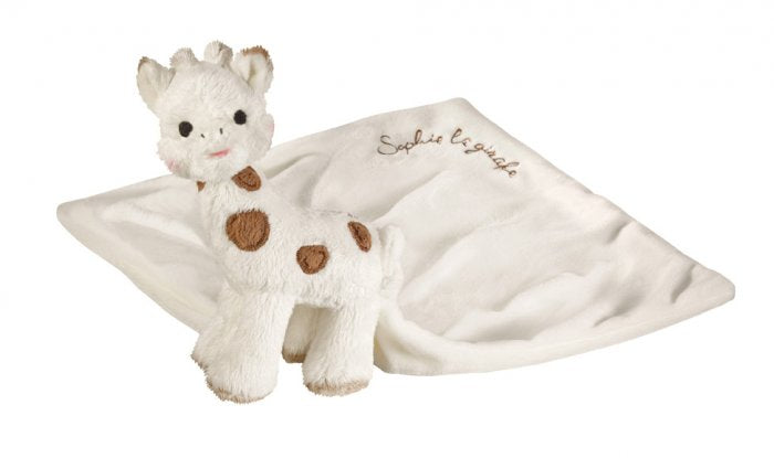 Sophie la girafe Geschenkset Schmusetuch Plüschtier – Giraffe – ab 0 Jahren – Baumwolle – braun/weiss/beige