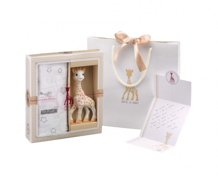 Sophie la girafe Geschenkset Spielfigur – 24,0 × 27,0 × 6,0 cm – ab 0 J. – Kautschuk, Baumwolle – mehrfarbig