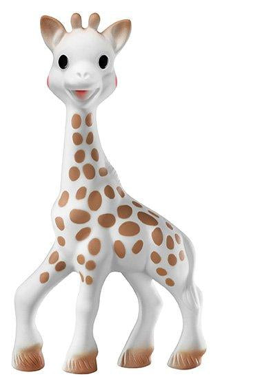 Sophie la girafe Plüschtier – mit Rassel – 22,5×21,5×6 cm – 1 Stück – ab 0 J. – Kautschuk – mehrfarbig