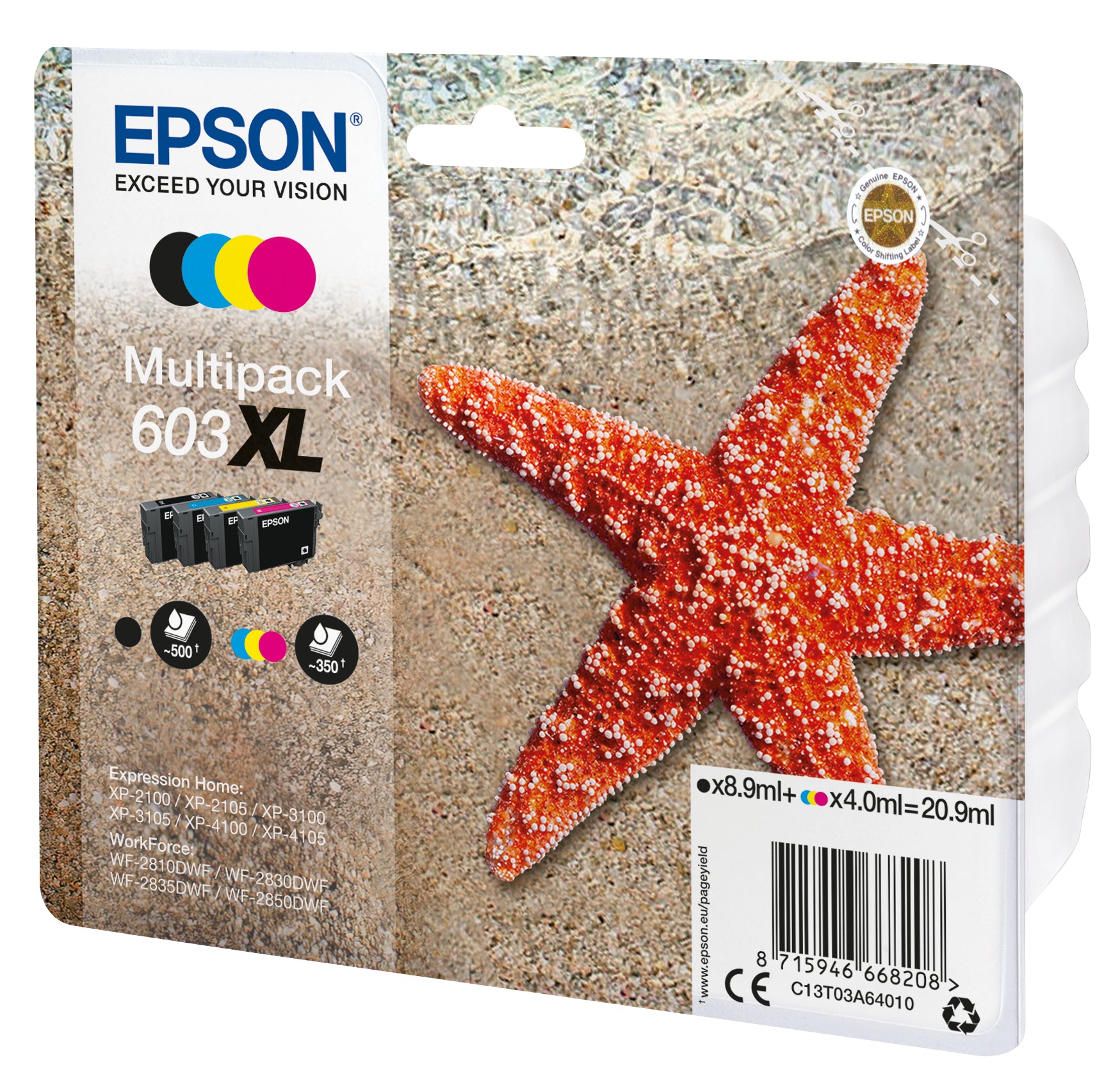 Epson Tintenpatronen-Multipack 603XL, CMYK, XL