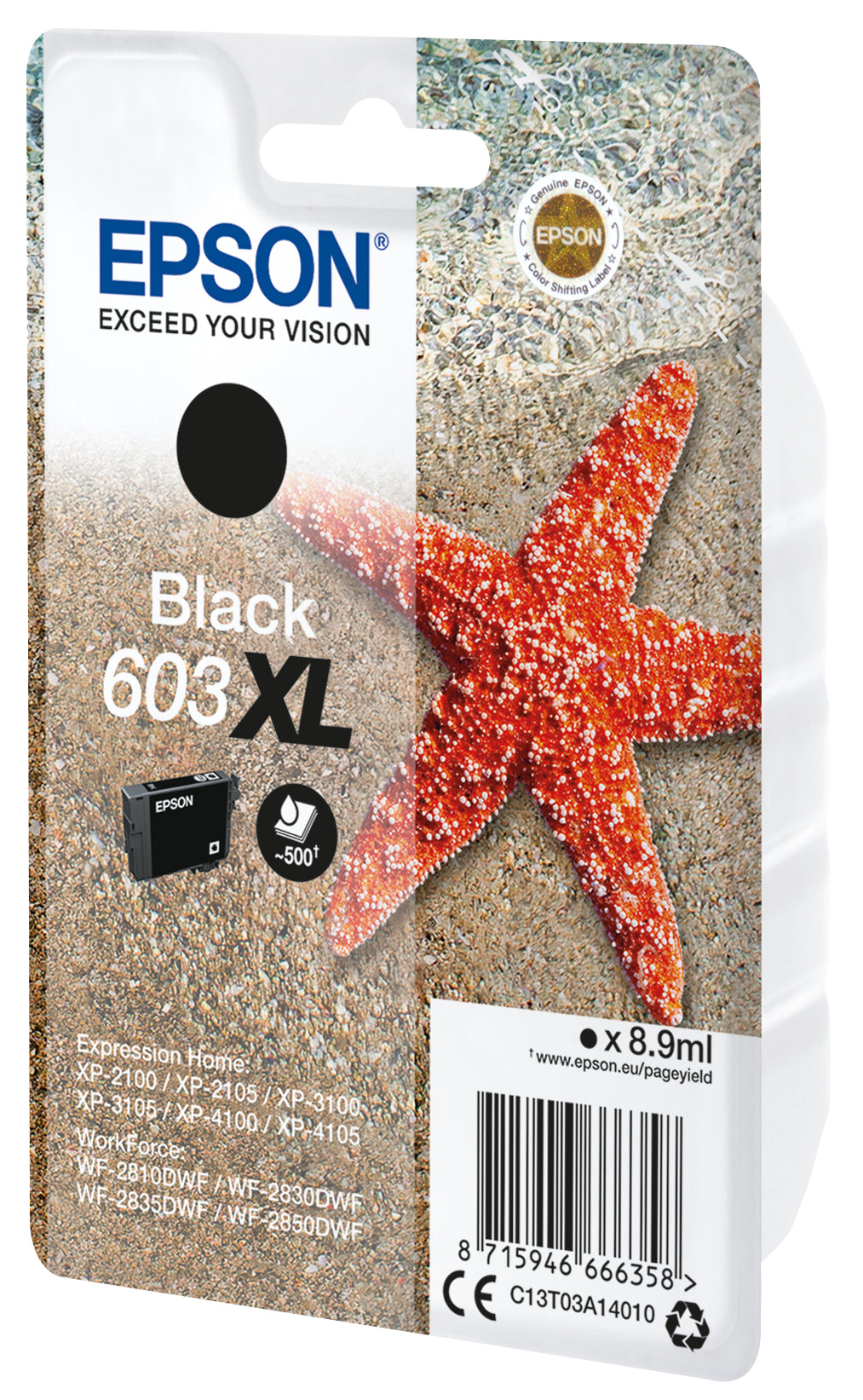 Epson Tintenpatrone 603XL, Schwarz, XL – für 603XL