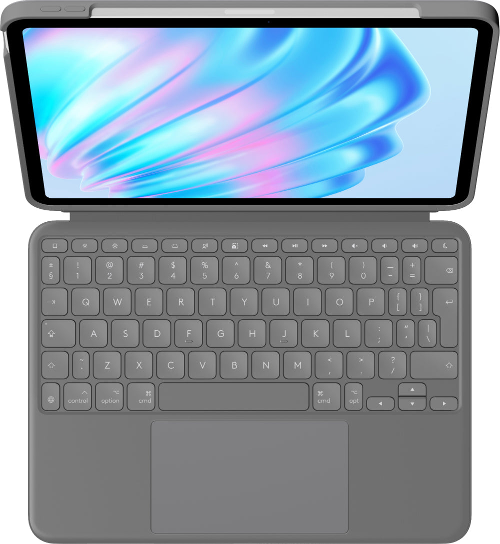 Logitech Combo Touch Notebook-Schutzhülle – für iPad Air 11" (M2), Grau