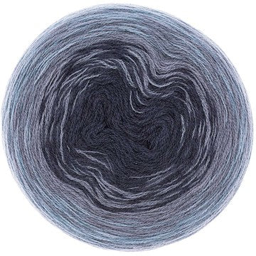 Rico Design Creative Wool Degrade Wolle Blau – 200 g, 800 m, Nadel 3,5 mm, 70% Polyacryl/30% Wolle