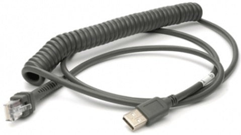 Honeywell USB-A Kabel – 2,9 m – spiralförmig – schwarz – für Voyager, Fusion, Focus