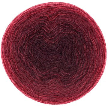 Rico Design Creative Wool Degrade Wolle Bordeaux – 200 g, 800 m, 70% Polyacryl/30% Wolle, Nadel 3,5 mm, 1 Stk.