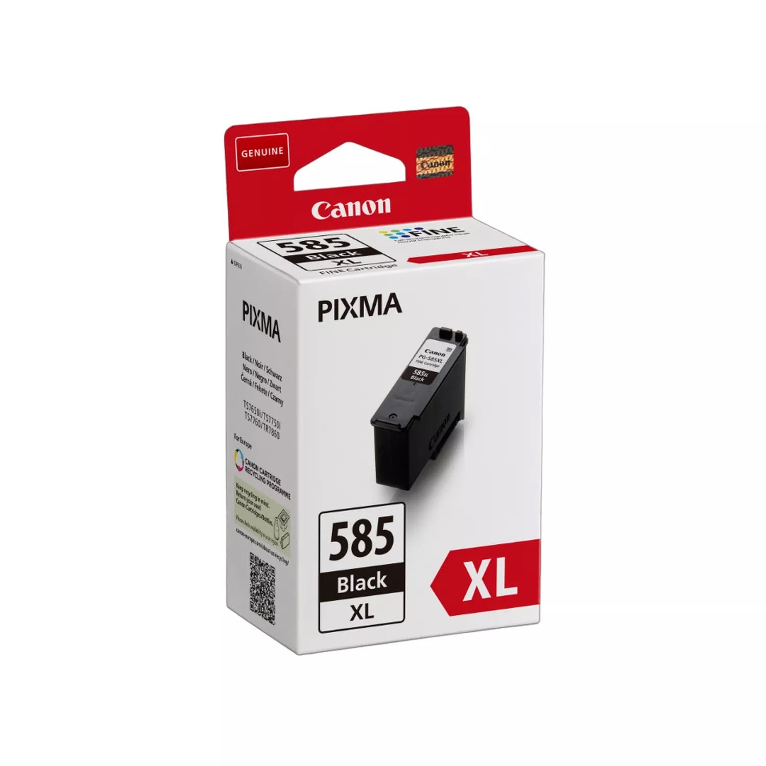 Canon Tintenpatrone PG-585 XL, Schwarz, 10,3 ml – für Inkjetdrucker und Multifunktionsgeräte