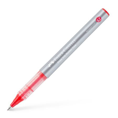 Faber-Castell Free Ink 348126 – Tintenroller, 0,7 mm, Rot, Kunststoff, Sortiert