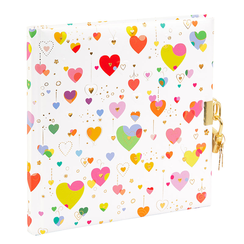 Goldbuch Tagebuch Heart Light – mit Verschluss – 96 Seiten – 165 × 165 mm – Hardcover, mehrfarbig