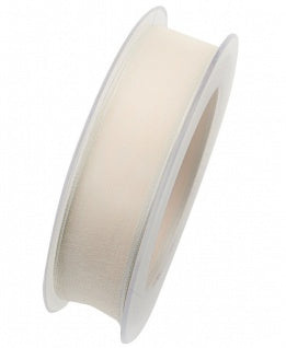 Goldina Organzaband, gewebt, stabile Kante, Beige, 25 mm × 20 m, 1 Stk., X127 025 025 0020
