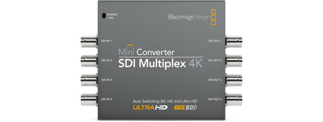 Blackmagic Design Mini Converter SDI Multiplex 4K – AV-Konverter, SDI, 4K, Netzbetrieb