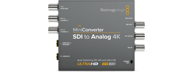 Blackmagic Design Mini Converter SDI-Analog 4K – Konverter – 4K UHD, SDI – Grau
