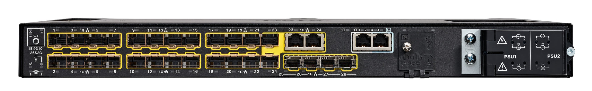 Cisco IE-9310-26S2C-A-RF – Managed Switch – 22×SFP, L2/L3, 19" Rack