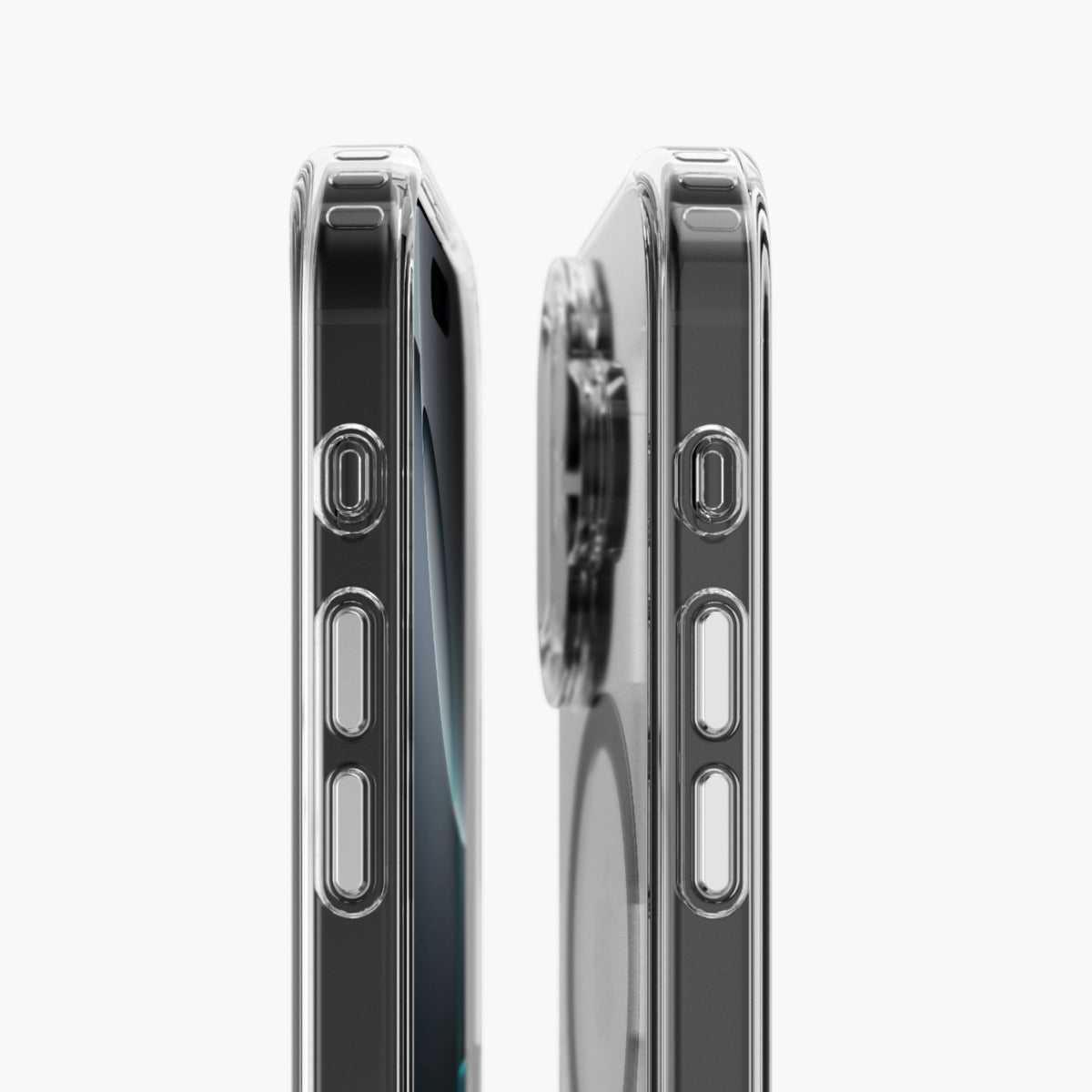 Vonmählen Backcover – für Apple iPhone 16 Plus, MagSafe, Kunststoff, Transparent/Schwarz