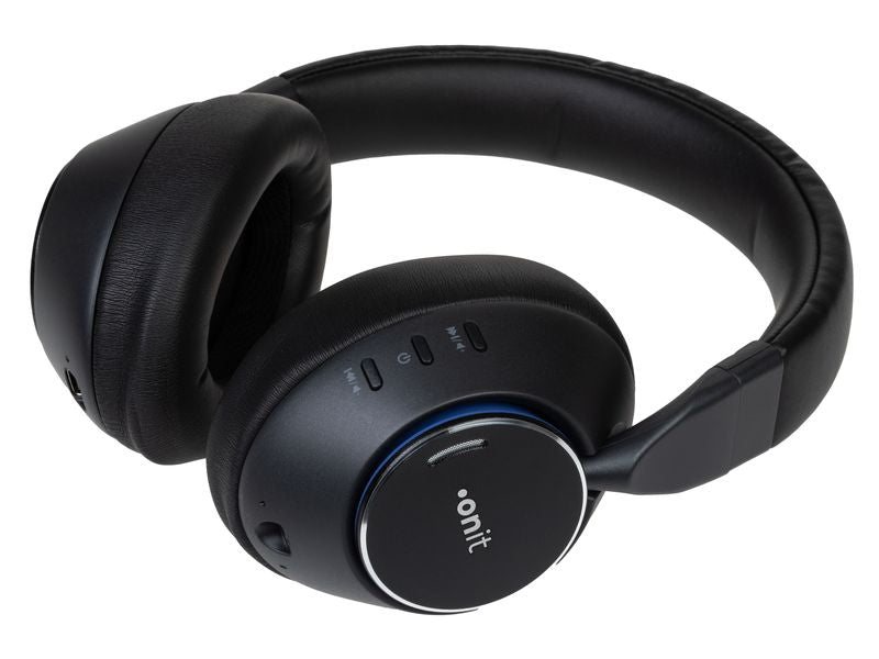 ONIT Over-Ear Kopfhörer – Bluetooth, ANC, Mikrofon, USB-C – Schwarz – bis 25 h