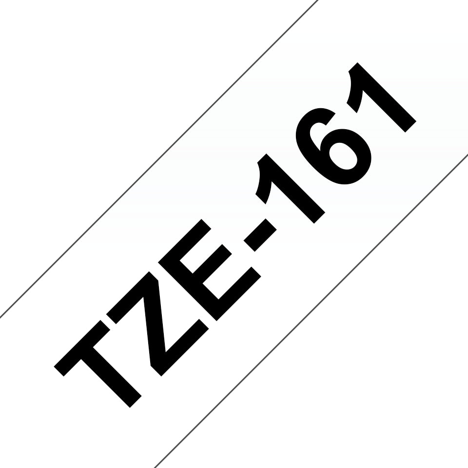 Brother TZe-161 Schriftband – Schwarz auf Transparent – 40 mm × 8 m, laminiert – für Brother P-touch