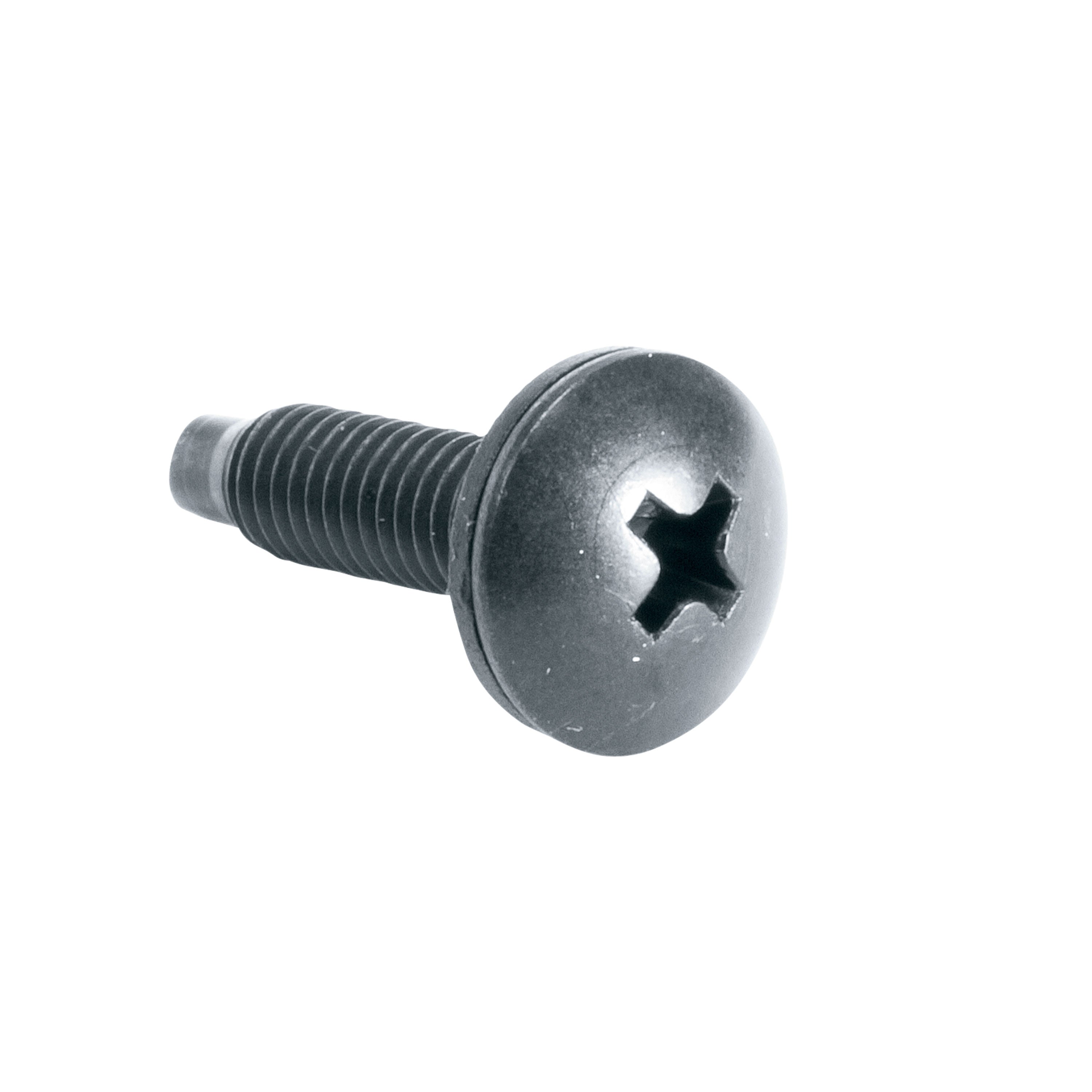 Middle Atlantic Rack-Schrauben 10-32, 19 mm, 500 Stück, Stahl, Schwarz