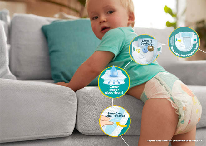 Pampers Hosenwindeln – Hypoallergen, 12 h Schutzzeit – Gr. 7, 15+ kg, 31 Stk – Weiss – Baumwolle/Polyester