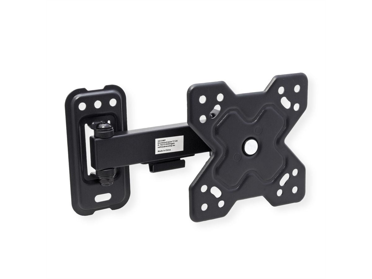 VALUE Wandhalterung – Vollbeweglich – 13–32" – VESA 75×75–100×100 – bis 20 kg, für Monitore – Schwarz