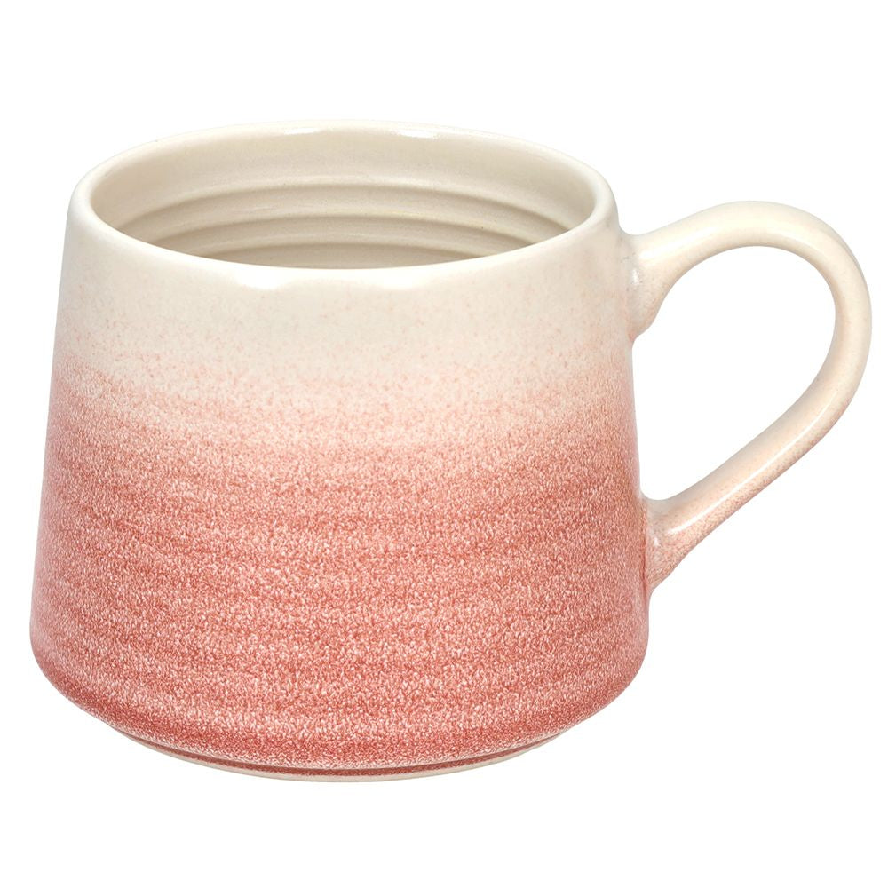Tognana Porcellane Kaffeetasse – 450 ml, Ø 11 cm, Porzellan, Rosa, spülmaschinenfest, mikrowellengeeignet