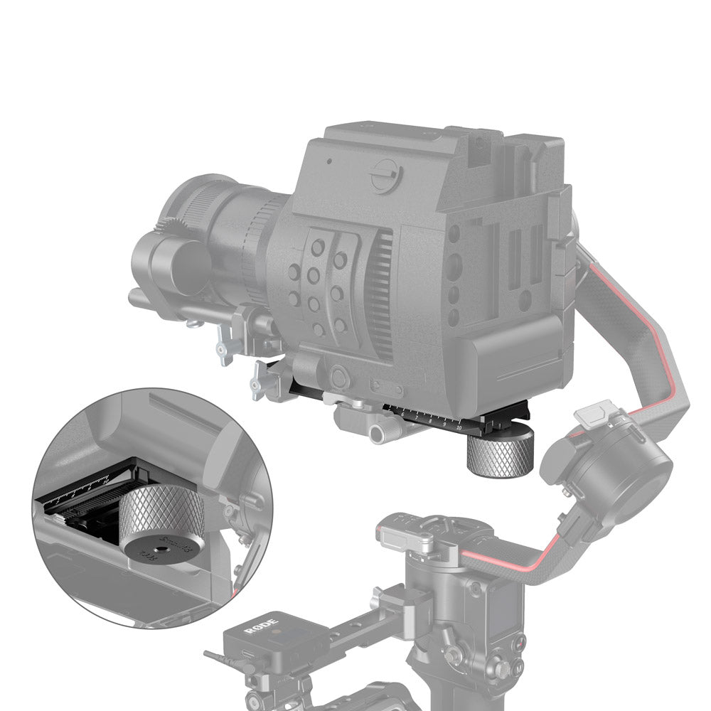 SmallRig Erweiterungsplatte 3031B – 168 × 49,5 × 12 mm, Aluminiumlegierung – für RS 2, Ronin-S, RS 3 und andere