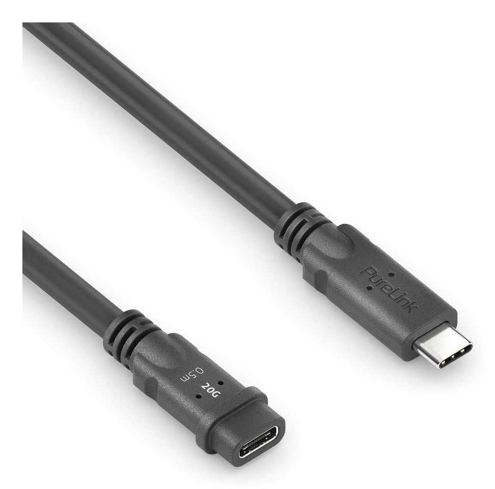 PureLink USB-Kabel, USB-C zu USB-C, 0,5 m, USB4, Lade-/Datenkabel